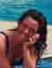 Andrea at poolside